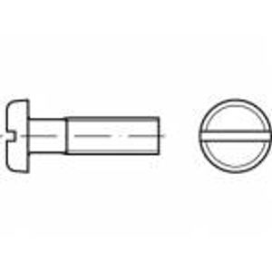 TOOLCRAFT TO-5452056 vijci s plosnatom glavom M6 12 mm utor mjed 200 St.