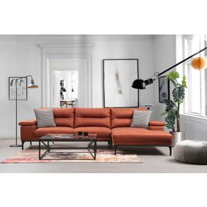 Hollywood Corner Right - Orange Orange Corner Sofa