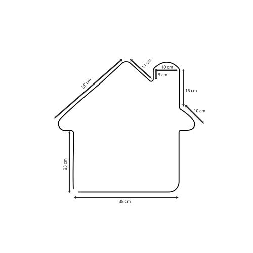 Opviq dekorativna zidna led svjetiljka, Home - Medium - White slika 8