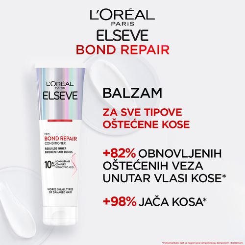 L'Oreal Paris Elseve Bond Repair Conditioner regenerirajući balzam za jačanje kose slika 5