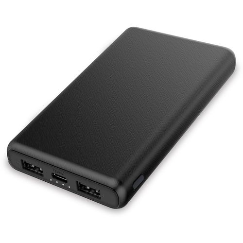 Contact, prijenosna baterija 10000 mAh, 10W, USB-A na USB-C kabel uključen, crna slika 6