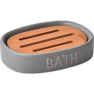 TENDANCE DRŽAČ SAPUNA BATH DOLOMIT/BAMBUS, SIVI