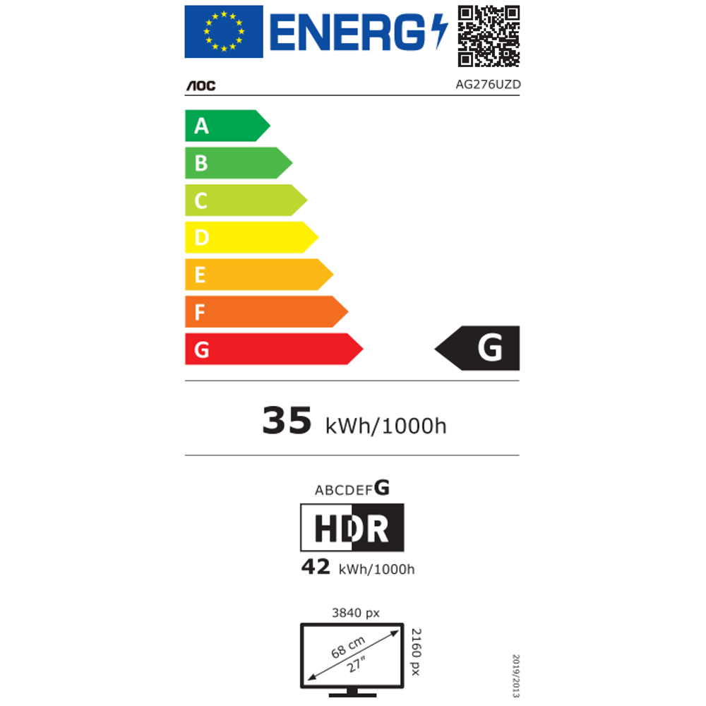 AGON AG276UZD 27", QD-OLED, 2XHDMI, DP, 4K, 240Hz AG276UZD slika 2