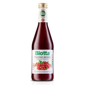 BIOTTA SOK BRUSNICA 0.5L - Ekološki Sok od Ručno Ubranih Brusnica
