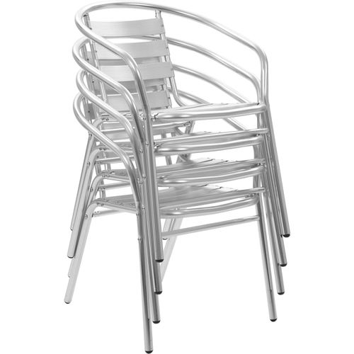 Složive vrtne stolice od aluminija 4 kom slika 21
