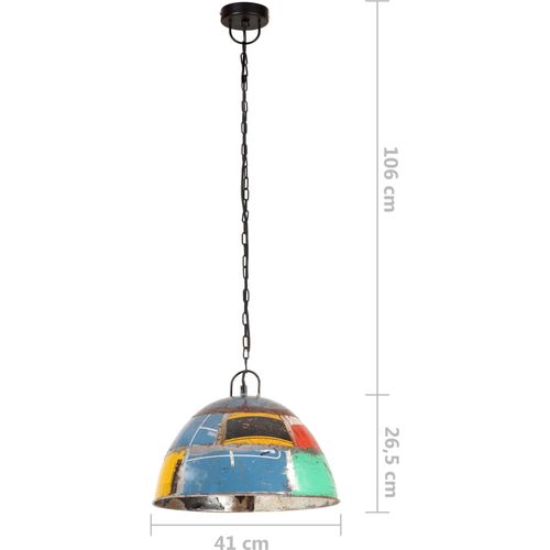 Industrijska viseća svjetiljka 25 W šarena okrugla 41 cm E27 slika 31