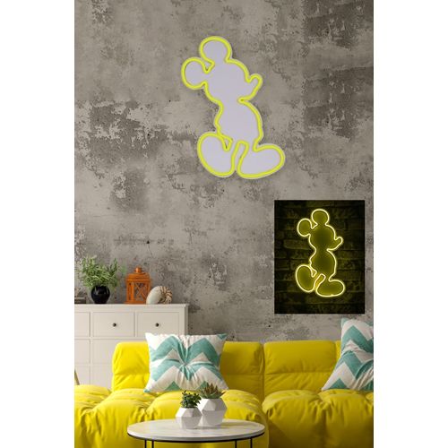 Wallity Ukrasna plastična LED rasvjeta, Mickey Mouse - Yellow slika 11