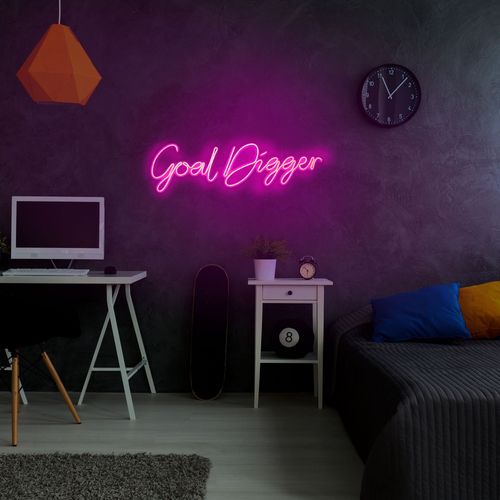 Wallity Ukrasna plastična LED rasvjeta, Goal Digger - Pink slika 9