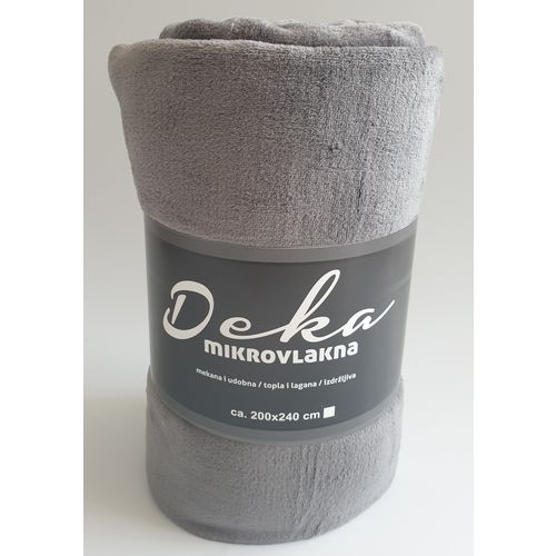 Deka mikrovlakna 200x240 cm grey slika 1