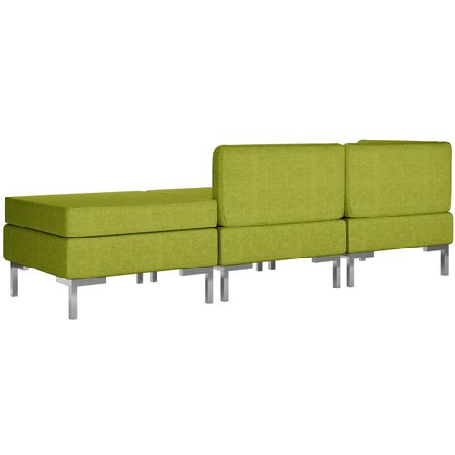 3-dijelni set sofa od tkanine zeleni slika 29