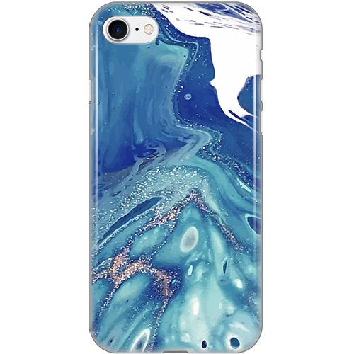 Torbica Silikonska Print za iPhone 7/8/SE 2020/2022 Blue Marble slika 1