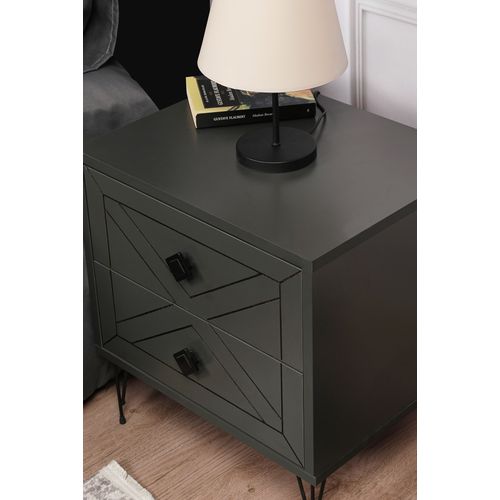 Luna - Anthracite Anthracite Nightstand slika 3