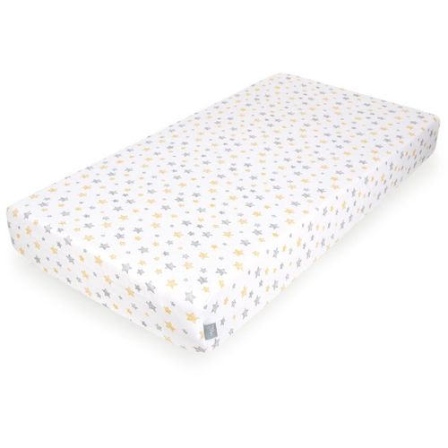 Ceba Baby posteljina Jersey s elastičnom trakom120x60 Yellow Stars slika 1