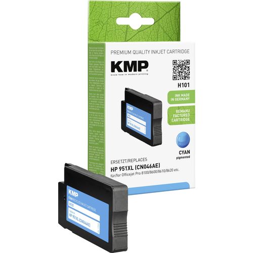 KMP tinta zamijenjen HP 951XL kompatibilan  cijan H101 1723,4003 slika 3