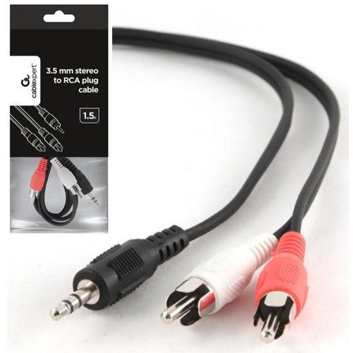 CCA-458-1.5M Gembird 3.5mm stereo plug to 2 phono plugs audio kabl 1.5m A slika 3