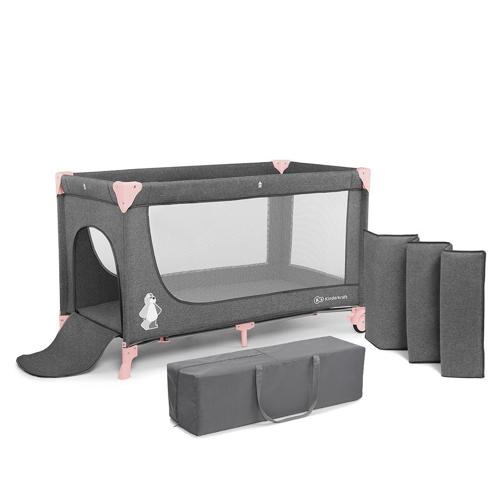 Kinderkraft Vikend krevetac JOY, Pink slika 5
