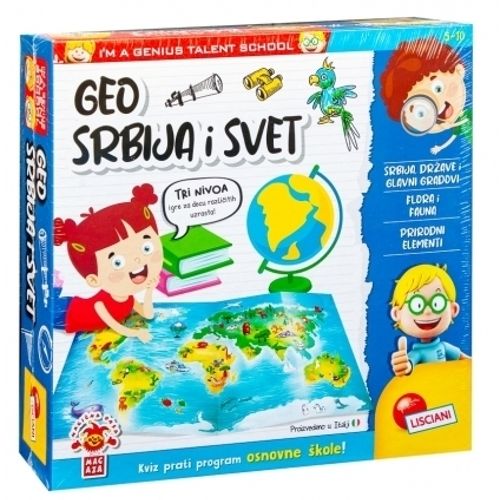 Lisciani Mali Genije SR Edukativni set Zanimljiva geografija RS100545 slika 1