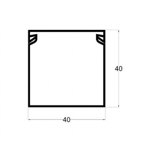 Kanalica ME-40x40mm 2m kablovski kanal PVC slika 1