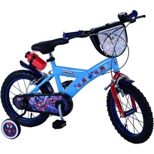 Dječji bicikl Volare Spidey 14" plavi s dvije ručne kočnice slika 2