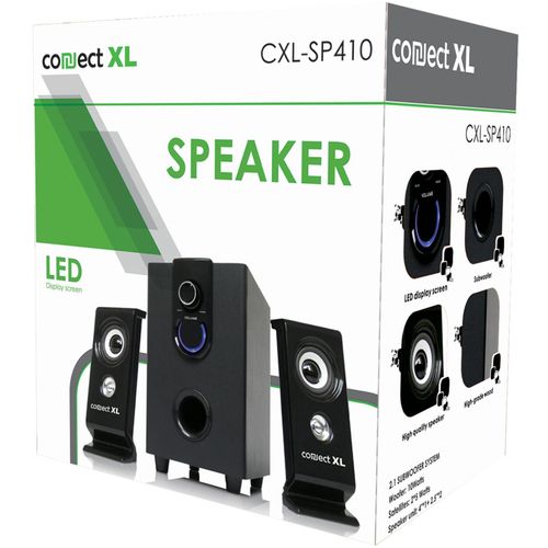 Connect XL Zvučnik, set, 2.1, AC 220V, crna boja - CXL-SP410 slika 3