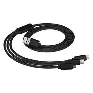 FLET,USB kabal za punjenje 3 u1,crni