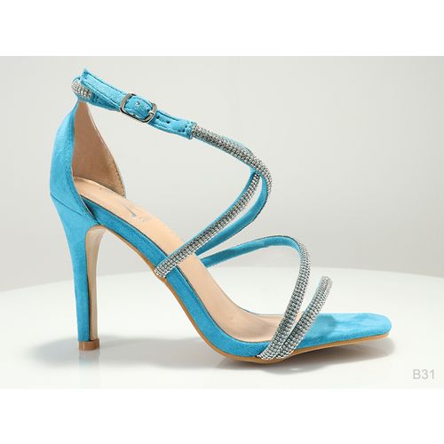 Plave ljetne sandale sa remenčićima slika 1