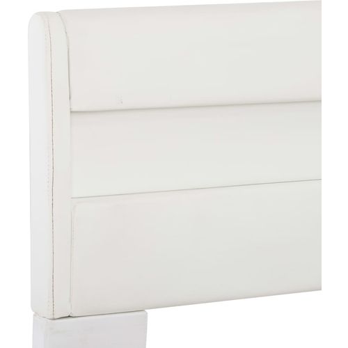 Okvir za krevet od umjetne kože LED bijeli 120 x 200 cm slika 6