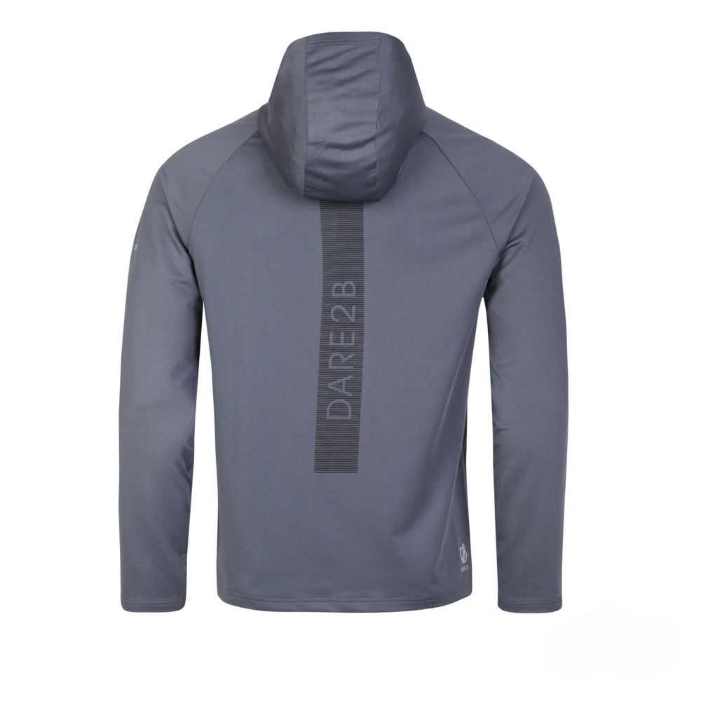 Dare2B Muški duks sa kapuljačom Sprinted Hoodie, Dark Storm slika 2
