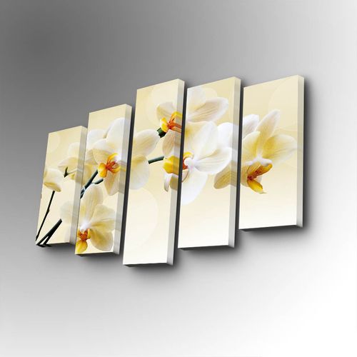 5PUC-140 Multicolor Decorative Canvas Painting (5 Pieces) slika 1