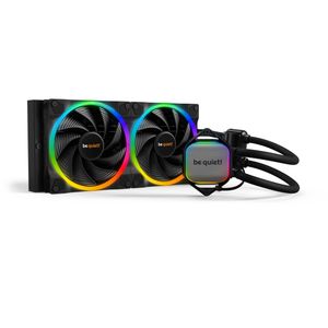 be quiet! BW014 PURE LOOP 2 FX, 280mm [with LGA-1700 Mounting Kit], Doubly decoupled pump, Very quiet Pure Wings 2 PWM fans 140mm, Unmistakable design with ARGB LED and aluminum-style, Intel and AMD