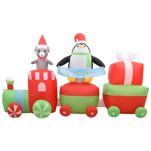 Božićni pingvin i miš na napuhavanje na vlaku LED IP44 350 cm slika 25