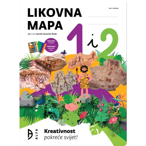 Likovna mapa s kolaž-papirom i raster-papirom 1 i 2 slika 1