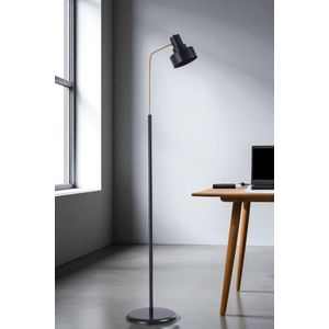 Opviq Podna lampa 456, crna, zlatna