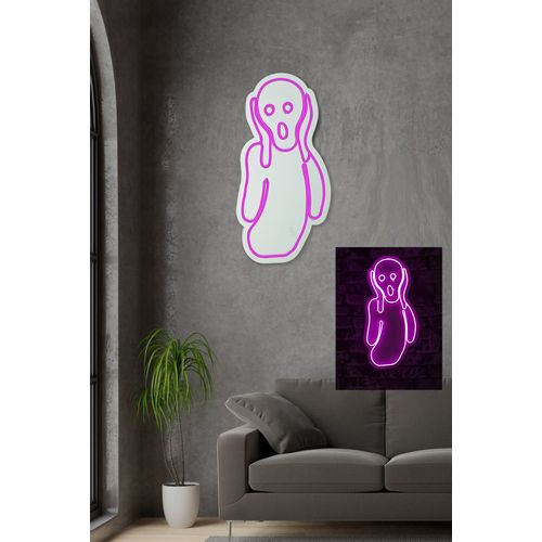 Wallity Ukrasna plastična LED rasvjeta, Scream - Pink slika 4