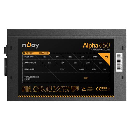 NJOY Alpha 650 600W napajanje (PSAT4065A4MCDCO01B) slika 2