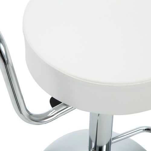 Okretni barski stolci od umjetne kože 2 kom bijeli slika 36