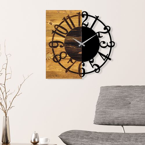 Wallity Ukrasni drveni zidni sat, Wooden Clock 1 slika 2