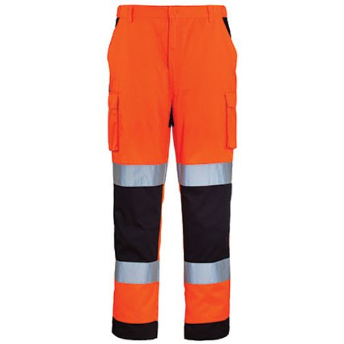 Signalizirajuće zaštitne Hi-viz hlače PATROL narančasto/t.plave slika 1