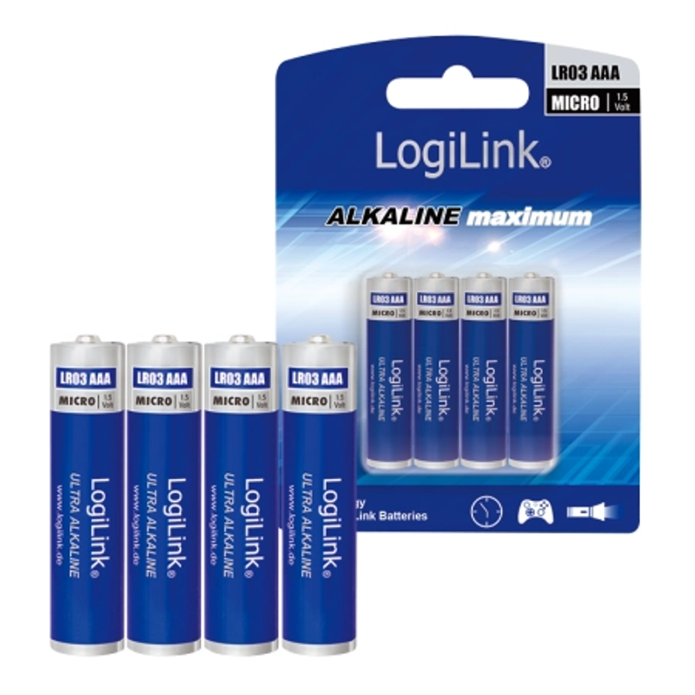 Logilink Baterije AAA Alkaline LR03 4KOM slika 1