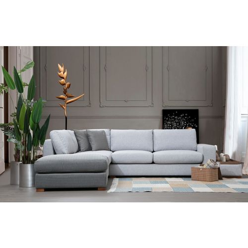 Atelier Del Sofa Kutna garnitura LOOP 3, siva - svjetlo siva, Loop 3 slika 8