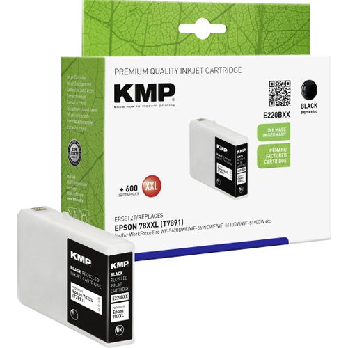 KMP tinta zamijenjen Epson 78XXL, T7891 kompatibilan  crn E220BXX 1628,4201 slika 3