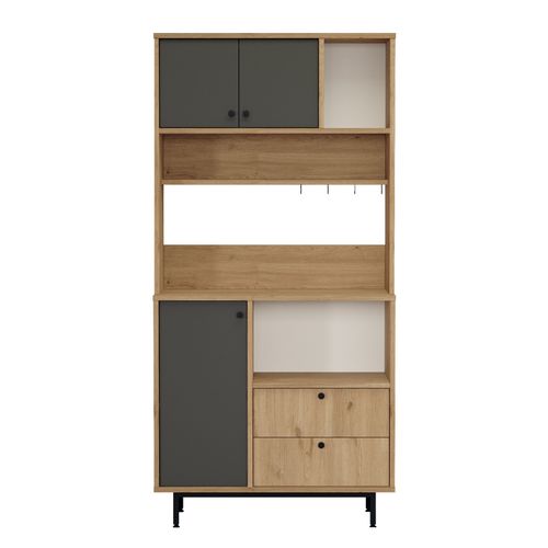 RE4-SA OakAnthracite Multi Purpose Cabinet slika 4