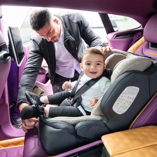 LORELLI ANDROMEDA i-Size IsoFix autosjedalica 76-150 cm, Silver Blue Stars slika 3