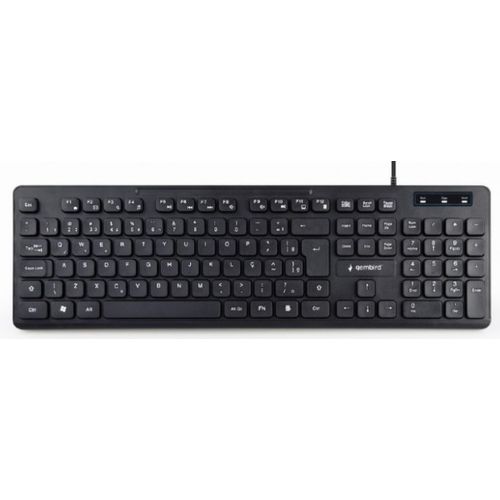 KB-MCH-04 * Gembird Multimedijalna tastatura, chocolate, USB, US layout, Slim black (399) slika 1