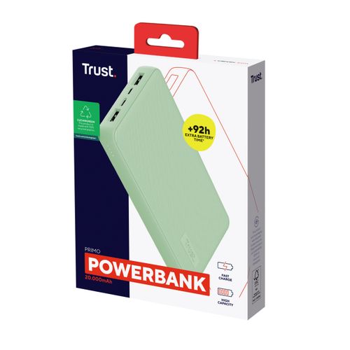 Trust prijenosni punjač Primo 20.000 mAh, green (25027) slika 5