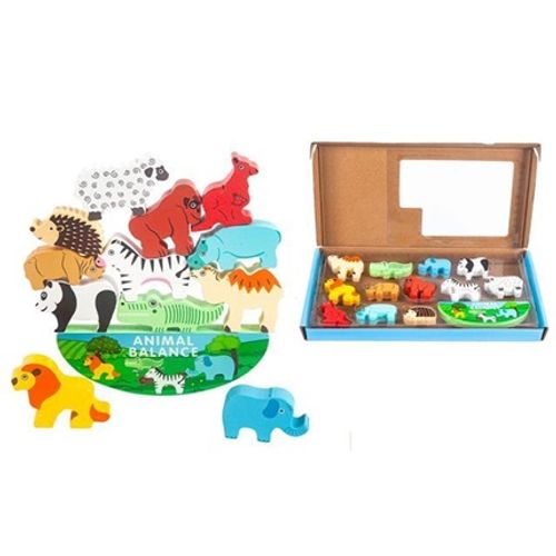 Montessori puzzle igra ravnoteže safari životinje slika 1