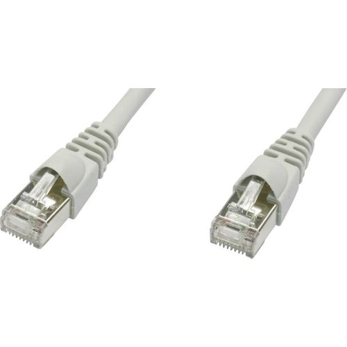 Telegärtner L00000D0026 RJ45 mrežni kabel, Patch kabel cat 5e F/UTP 1.00 m siva vatrostalan, sa zaštitom za nosić 1 St. slika 3