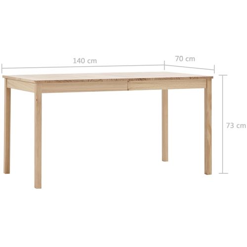 Blagavaonski stol 140 x 70 x 73 cm od borovine slika 20