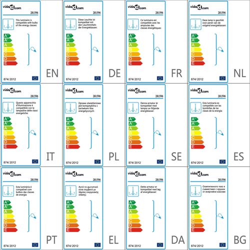 Luster s perlama bijeli okrugli 3 x E14 slika 8