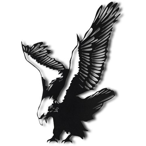 Eagle Black Decorative Metal Wall Accessory slika 6